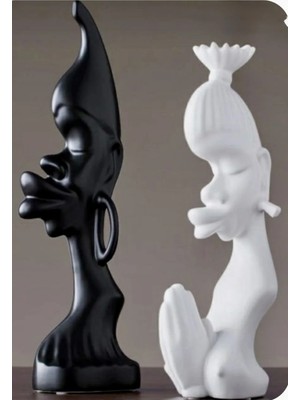 Jeane Home Decor 25CM 2li Dekoratif Hediyelik Kız Modeli Obje