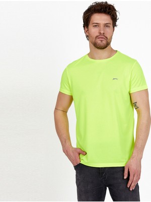 Slazenger REPUBLIC Erkek  Neon Yeşil Tişört