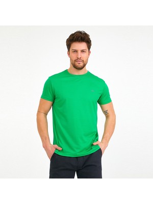 Slazenger REPUBLIC Erkek  Yeşil Tişört