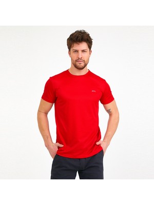 Slazenger REPUBLIC Erkek Tişört Kırmızı