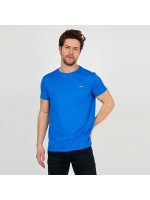 Slazenger REPUBLIC Erkek Tişört Saks Mavi