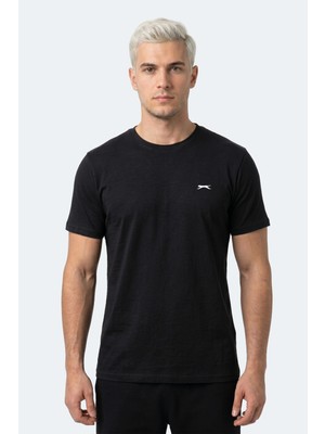 Slazenger Rosalva T Erkek Pamuklu Siyah Tişört