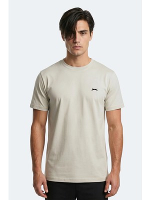 Slazenger Rosalva T Erkek Pamuklu Açık Gri Tişört