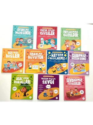 Potikare Yayıncılık Mila ve Sarp'ın Matematik Öyküleri - (1-2-3-4-5-6-7-8-9-10) - 10 Kitap Set