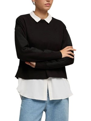 Markali Puma Her Relaxed Crew Kadın Siyah Sweatshirt 69188501