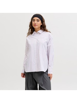 Jack & Jones Kadin Oversize Fit Uzun Kollu Gömlek - Zola