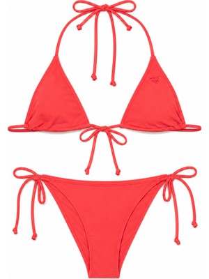 555 Roxy Sd Essent Classic Kadın Kırmızı Bikini Alt