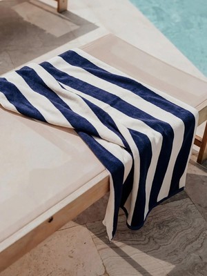 LC Waikiki Xçizgili Erkek Plaj Havlusu 70X150 cm  (S6)