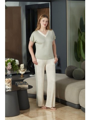 Cossy By Aqua Kadın Haki Pijama 26888