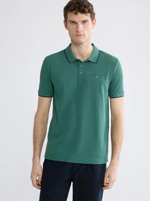 LC Waikiki Polo Yaka Erkek Dokulu Tişört  (S6)