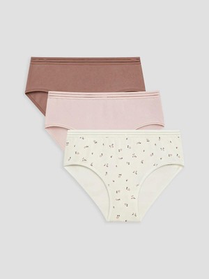 LC Waikiki Çiçekli Hipster Külot 3 Lü  (S6)