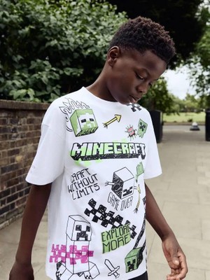 Sportıve Minecraft Şortlu Ikili Takım
