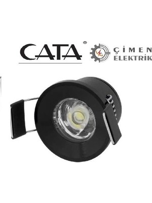 Hsc Bilişim Cata Ct 5270 1,5W Yıldız Spot Power Ledli Siyah Kasa 6400K Beyaz Işık