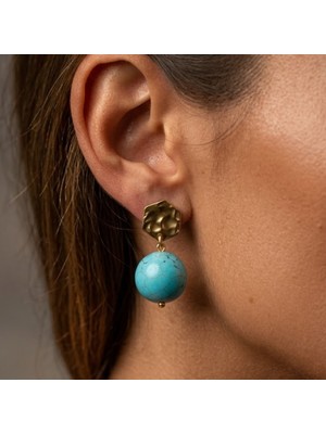 THEIA GemWorks Nill - Turkuaz El Yapımı Küpe