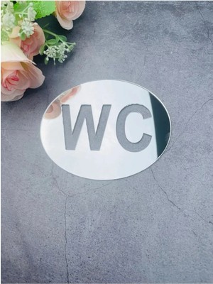Buççin Online Mağaza  Pleksi Wc Levhası Tabelası Kapı Yönlendirme Tuvalet Lavabo Duvar Dekoru Kapı Süsü Gri Belirtilmemiş