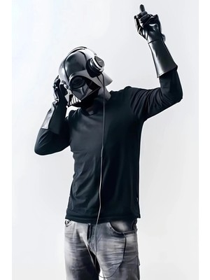Buççin Online Mağaza  Ahşap Darth Vader Müzik Dinliyor Duvar Poster Ahşap Çok Renkli