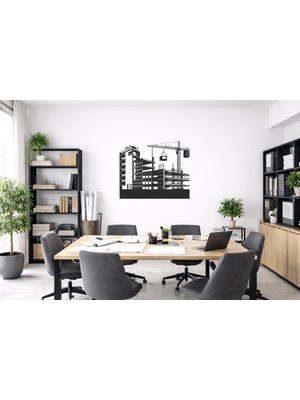 Buççin Online Mağaza  Kat Numarası Yönlendirme Tabelası Duvar Yazısı Tablo Ahşap Çok Renkli