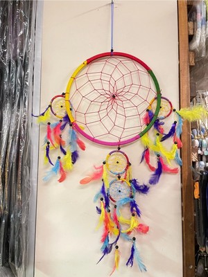 Buççin Online Mağaza  Düş Kapanı, Rüya Kapanı , Dreamcatcher 27X80 Çok Renkli Iplik