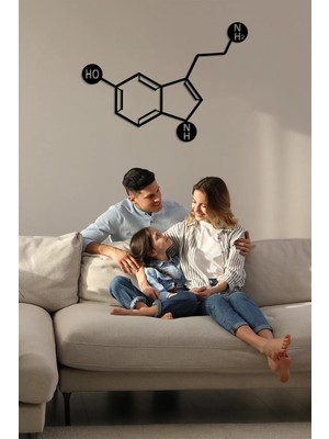 Buççin Online Mağaza  Serotonin Metal Duvar Dekoru Metal Siyah