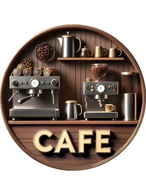 Buççin Online Mağaza  Kahve Köşesi Cafe Duvar Süsü Kahve Sevenlere Özel 25X25 Duvar Dekoru Ahşap Çok Renkli