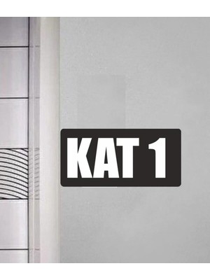 Buççin Online Mağaza  Kat Numarası Yönlendirme Tabelası Duvar Yazısı Tablo Ahşap Bej