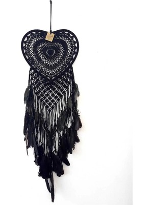 Buççin Online Mağaza  Düş Kapanı,dreamcatcher, Rüya Kapanı,dekoratif Duvar Süsü Plastik Siyah