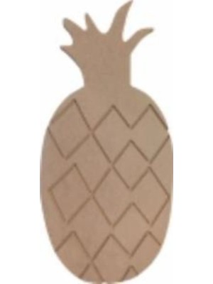 Buççin Online Mağaza  Boyanabilir Ahşap Ananas K297 Akrilik Kahverengi