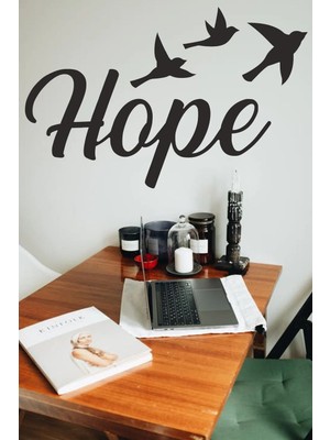 Buççin Online Mağaza  Siyah Ahşap Hope 3lü Kuş Duvar Dekoru Salon Oturma Yatak Odası Ofis Için 60X40 cm Mdf Tablo Seti Ahş