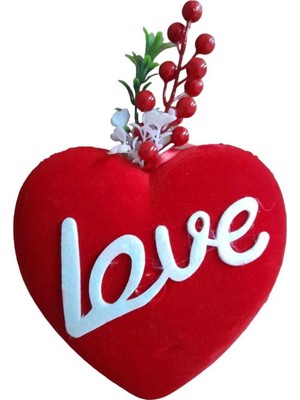 Buççin Online Mağaza  Love Yazılı Dekoratif Tavan ve Kapı Süsü Plastik Kırmızı