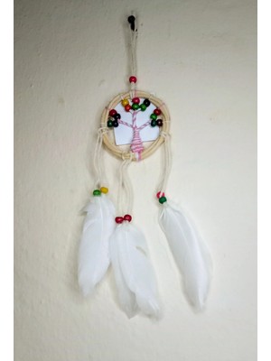 Buççin Online Mağaza  6 Cm-17 cm Araba Için Hayat Ağacı Figürlü Dream Cather, Düş Kapanı, Rüya Kapanı No 170,171 Çok Renkl