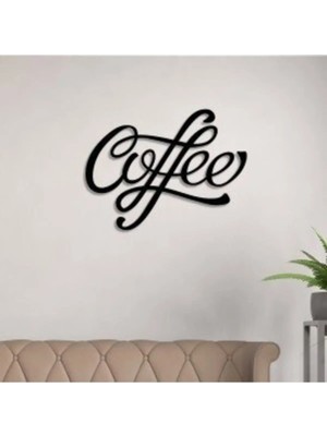 Buççin Online Mağaza  Coffee Yazı Mutfak Kahve Yazısı Mutfak Dekor Mutfak Duvar Dekorasyonu Plastik Siyah