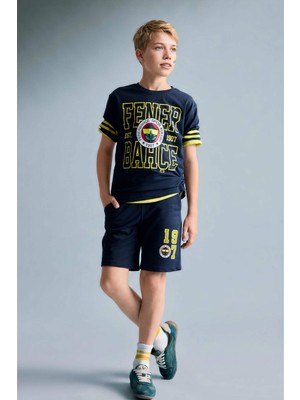 DeFacto %100 Pamuk Fenerbahçe Oversize Şort Erkek Çocuk H8000A826HS