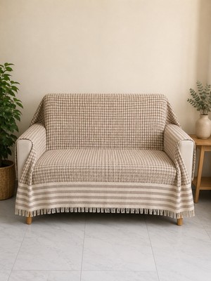 Pamuva Pamuk Koltuk Örtüsü | Tek Kişilik Pike | Çok Amaçlı Örtü 170X210