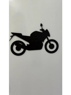 Buççin Online Mağaza  Ahşap Motor Figürü Duvar Süsü Ahşap Siyah