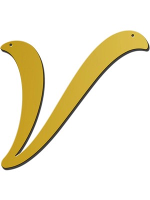 Buççin Online Mağaza  Söz Nişan Kına 30 cm Pleksi Ayna Baş Harf Gold Akrilik Altın