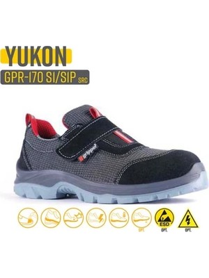 Gripper GPR-170 S1 Kompozit Burunlu Kırmızı Siyah Renk Iş Ayakkabısı