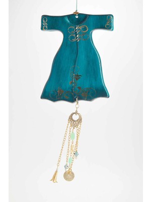 Buççin Online Mağaza  Mihrimah Sultan Kaftan - Duvar Panosu Mavi Polyester