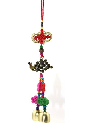 Buççin Online Mağaza  Deprem Çanı Rüzgar Zili Feng Shui Koruyucu Metal Çanlı Mistik Düğümlüel Işi Metal Tavuskuşu Metal Ço