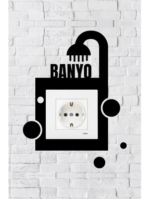 Buççin Online Mağaza  Banyo Tasarım Priz Çerçevesi (Iç Ölçü 8,4x8,4 Cm) Dekoratif Priz - Anahtar Çerçevesi - Duvar Susu Ah