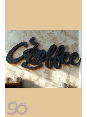 Buççin Online Mağaza  Coffe Yazısı Kahve Köşelerinizi Güzelleştirecek Dekor & Coffe Corner Duvar Art Plastik Siyah