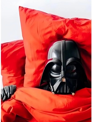 Buççin Online Mağaza  Ahşap Darth Vader Uyuyor Duvar Poster Ahşap Çok Renkli