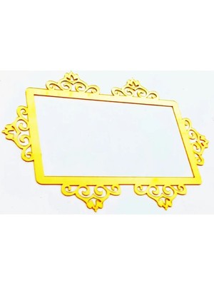 Buççin Online Mağaza  Pleksi Priz Süsü Priz Çerçevesi Ikili Gold Altın 230 x 160