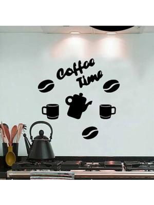 Buççin Online Mağaza  Coffee Time Mutfak Duvar Dekorasyonu Ahşap Mdf Ahşap Siyah