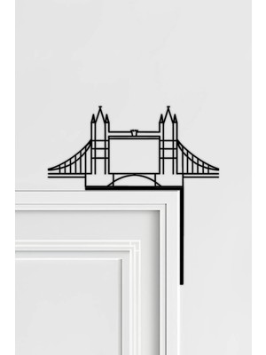 Buççin Online Mağaza  Tower Bridge Kapı Köşe Dekoru, Kapı Pervaz Süsü, Kapı Köşelik, Ayna Köşelik, Ayna Süsü Plastik Siyah