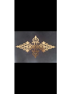 Buççin Online Mağaza  Dekoratif Gold Yapışkanlı Aynalı Pleksi Mobilya Dolap Süsü (30X40CM) Akrilik Altın