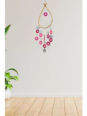 Buççin Online Mağaza  Ahşap Dream Catcher & Ahşap Duvar Süsü & Dekoratif Duvar Süsü & Düş Kapanı Ahşap Yeşil