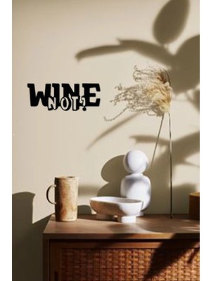 Buççin Online Mağaza  Siyah Ahşap Wine Not Duvar Dekoru Salon Oturma Yatak Odası Ofis Için 50X20CM Lazer Kesim Mdf Tablo A