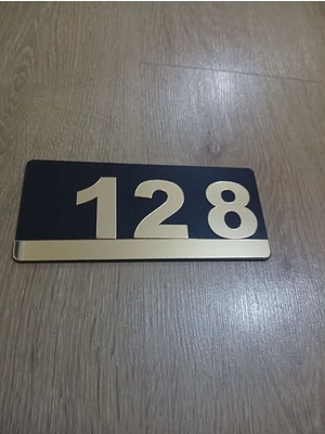 Buççin Online Mağaza  Otel Hotel Misafirhane Pansiyon Kapı Numarası Dekoru Ahşap Mdf Pleksi Rakam Ahşap Siyah