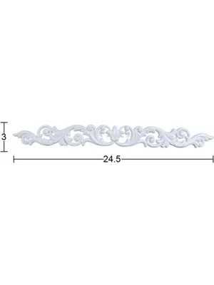 Buççin Online Mağaza  Bükülebilir Esnek Aplik 24,5X3CM Ea-19 Plastik Beyaz