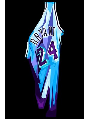 Buççin Online Mağaza  Ahşap Kobe Bryant Forma Duvar Poster Ahşap Çok Renkli